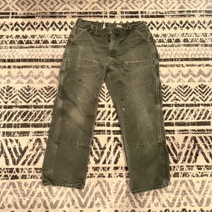 Vintage Green Carhartt Double Knee Pants
